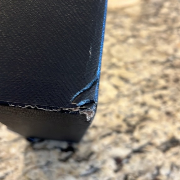 Prada Black Rectangle Sunglasses Grey Lens New - Picture 12 of 12